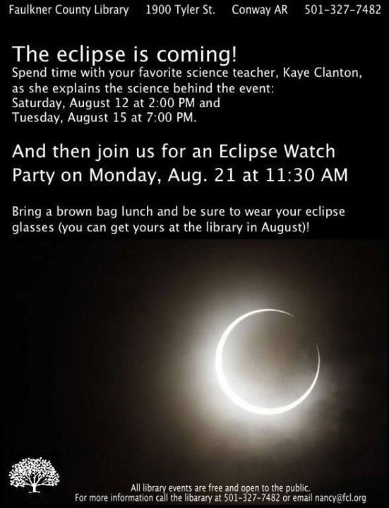 Solar Eclipse @ the Faulkner County Library